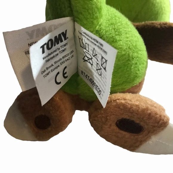 Tomy Pokemon Chespin Grass Starter 9" Stuffed Animal Plush Doll Toy Green Brown - Picture 6 of 7